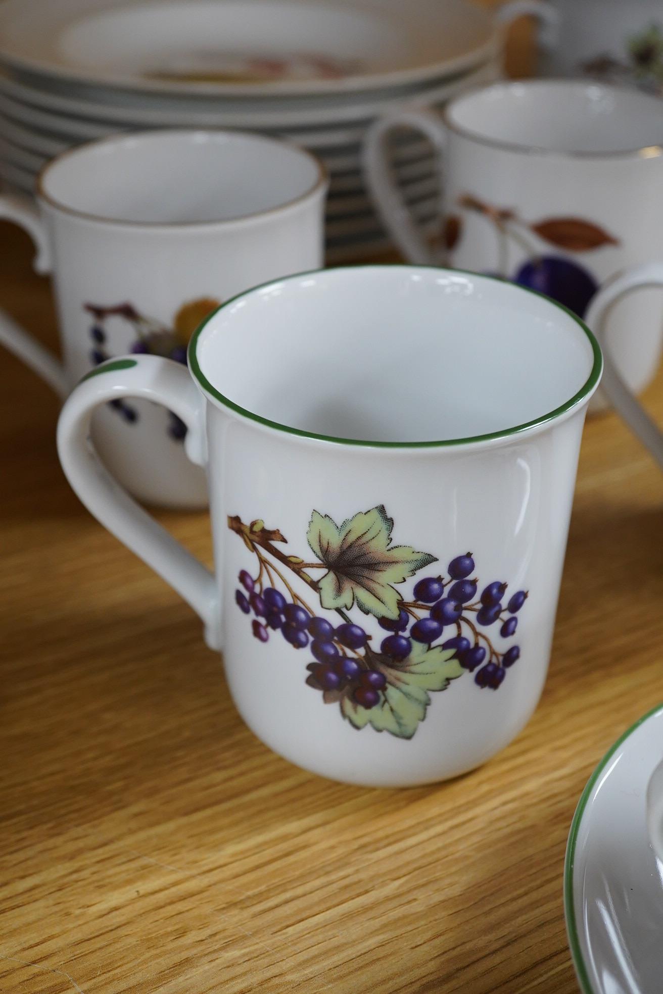 A Royal Worcester Evesham dinner service and table ware. Condition - fair to good